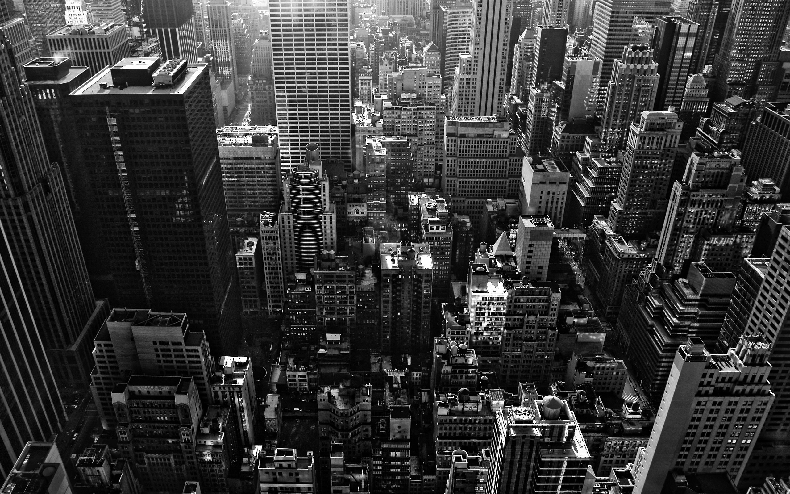 Cityscape Black And White - HD Wallpaper 