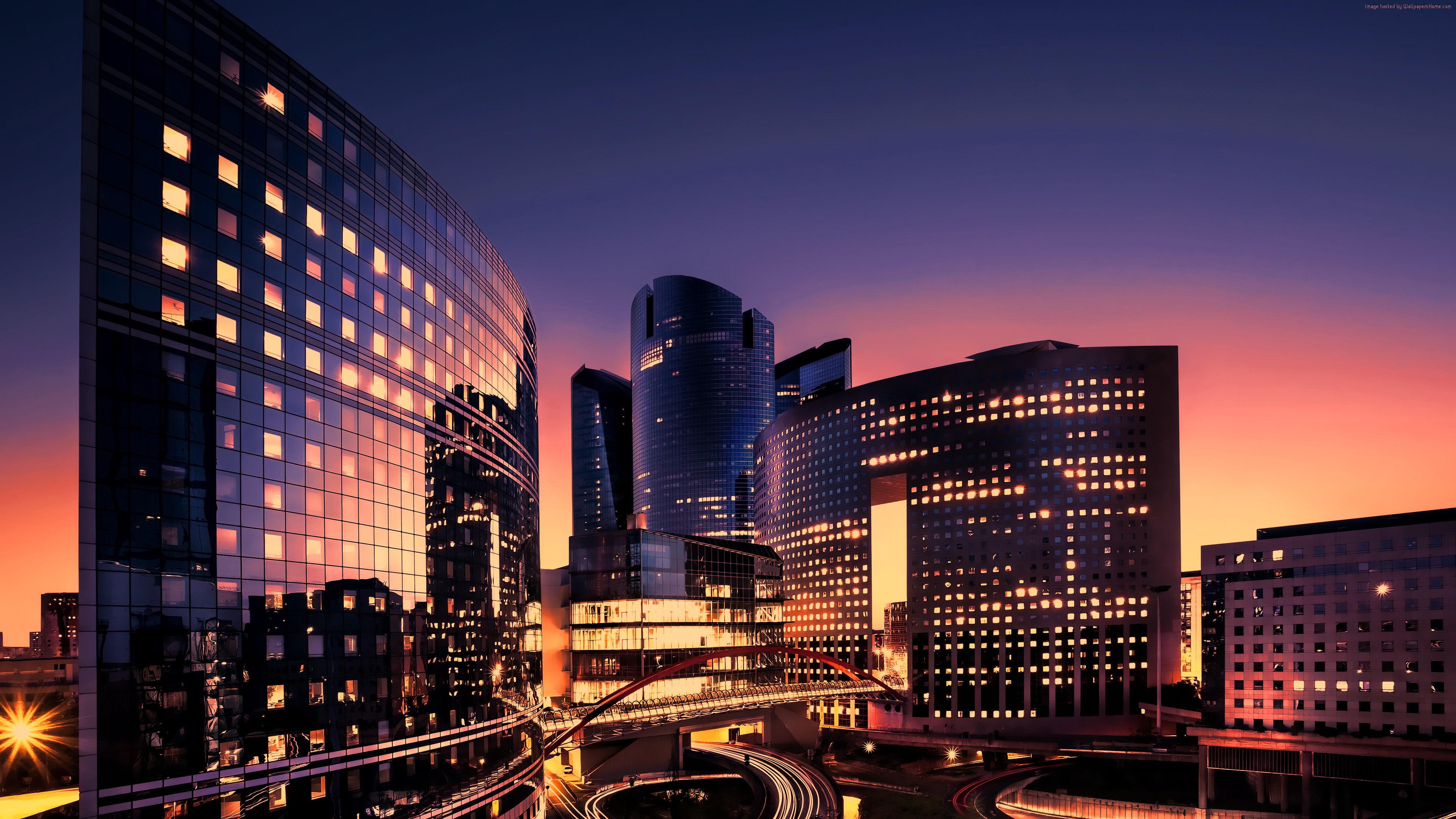 France Paris City 4k - La Defense Paris Hd - HD Wallpaper 