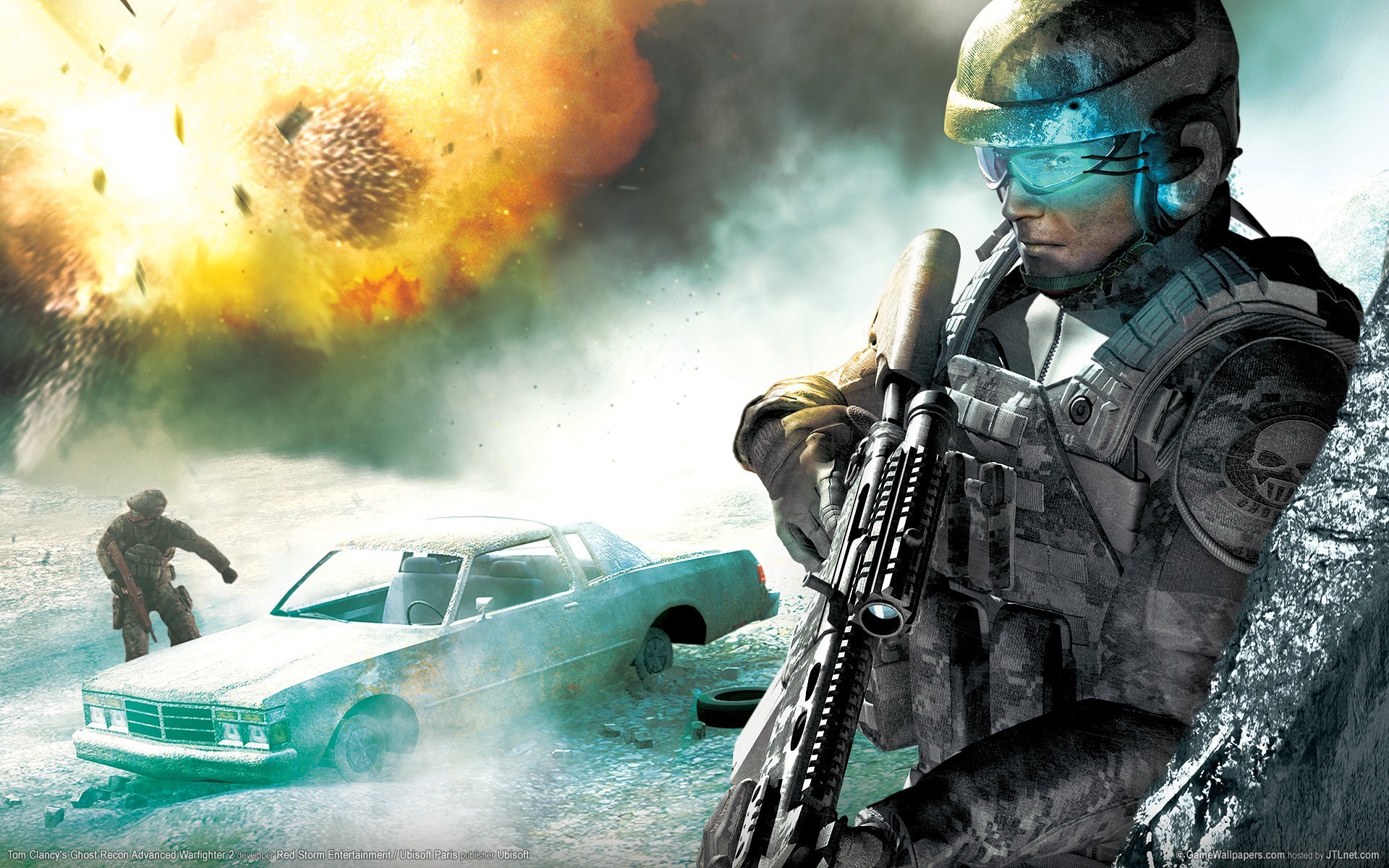 Cool Video Game Backgrounds - Ghost Recon Advanced Warfighter 2 - HD Wallpaper 