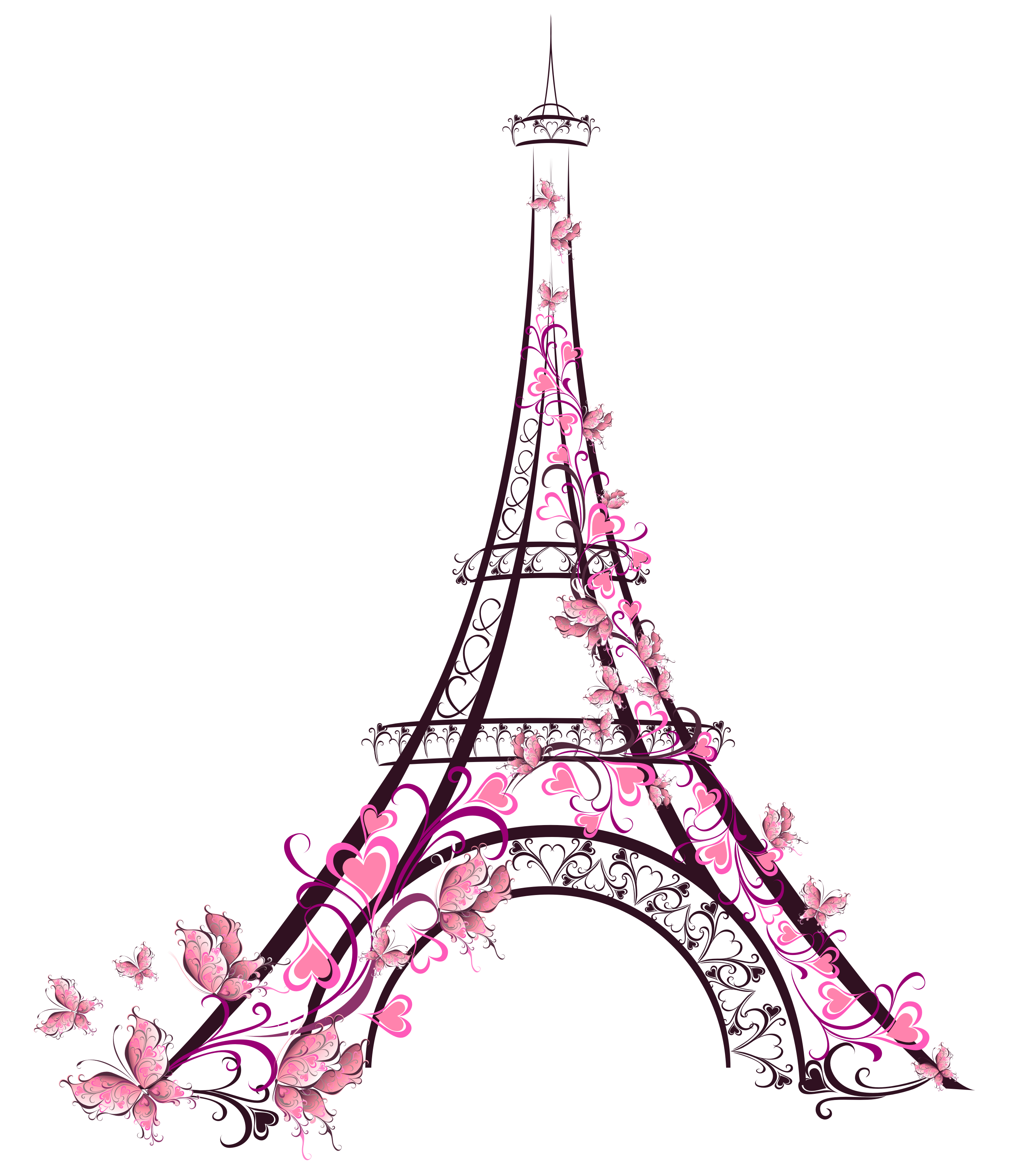 Eiffel Tower - Cute Eiffel Tower Clipart - HD Wallpaper 