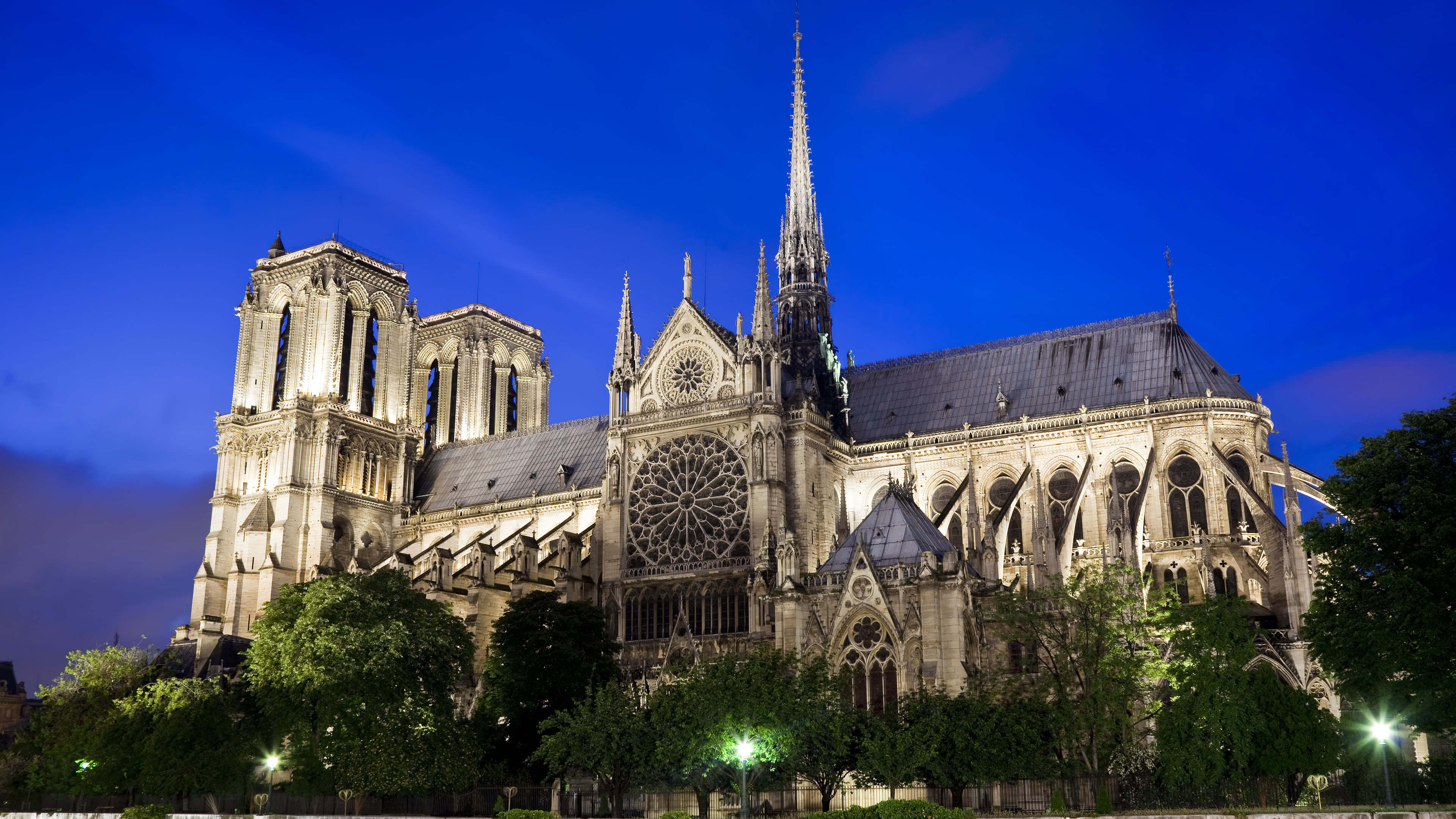 Cathedrale Notre Dame Paris France Uhd 4k Wallpaper - Paris Cathédrale Notre Dame - HD Wallpaper 