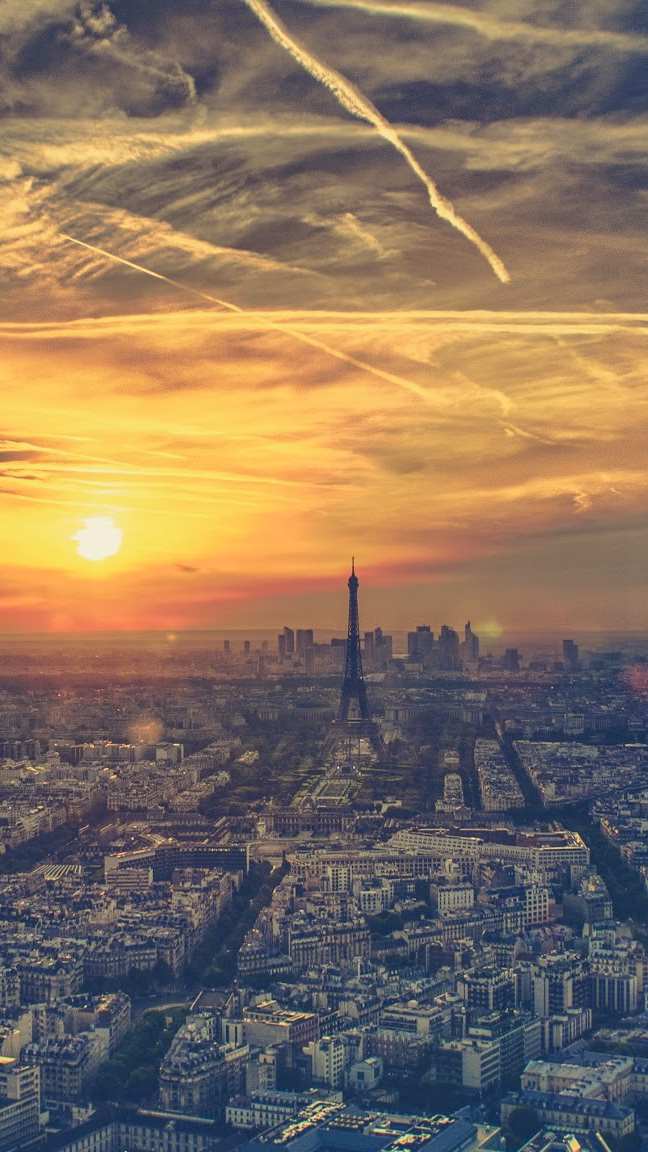 Paris View Wallpaper Iphone - HD Wallpaper 