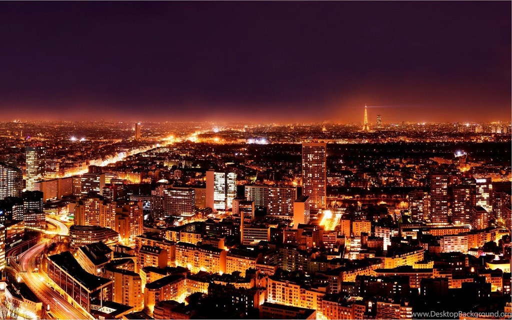 Paris Night Wallpaper - Night Beautiful Photos In Paris - HD Wallpaper 