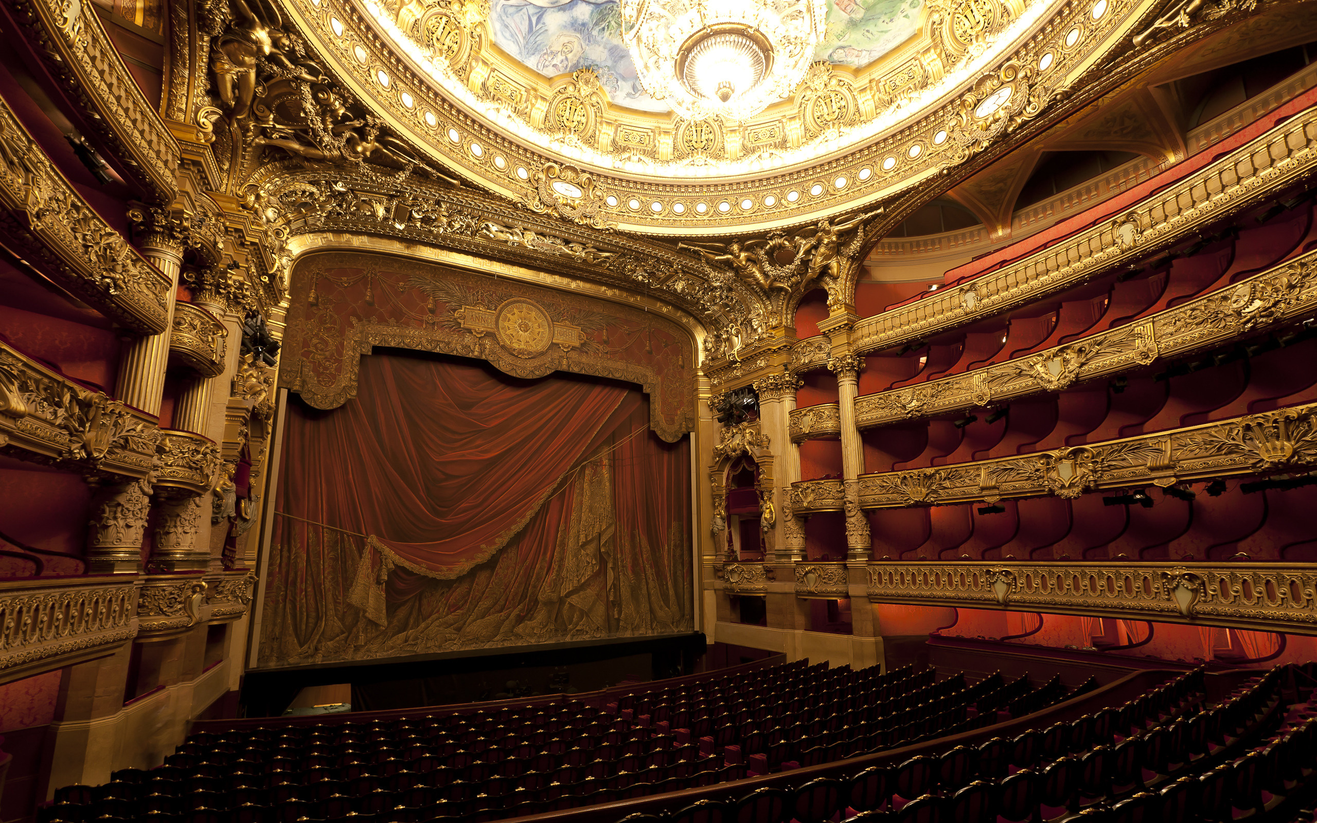Theatre, Beautiful, Paris, France - Palais Garnier - HD Wallpaper 
