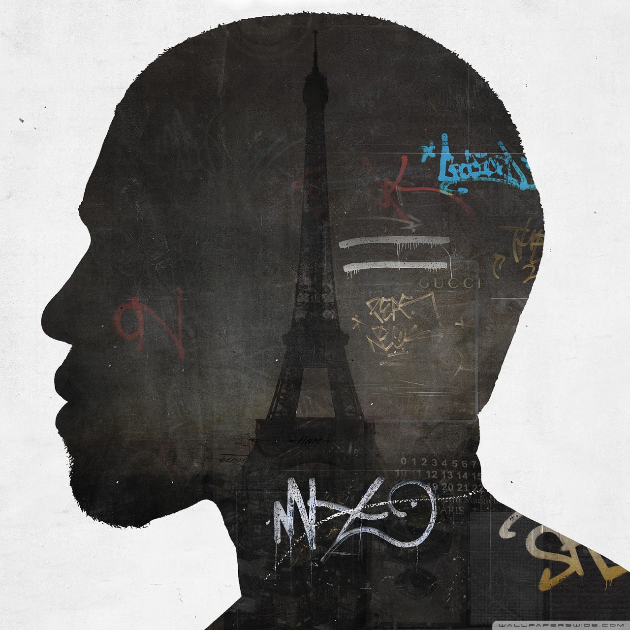 Kanye West Profile - HD Wallpaper 