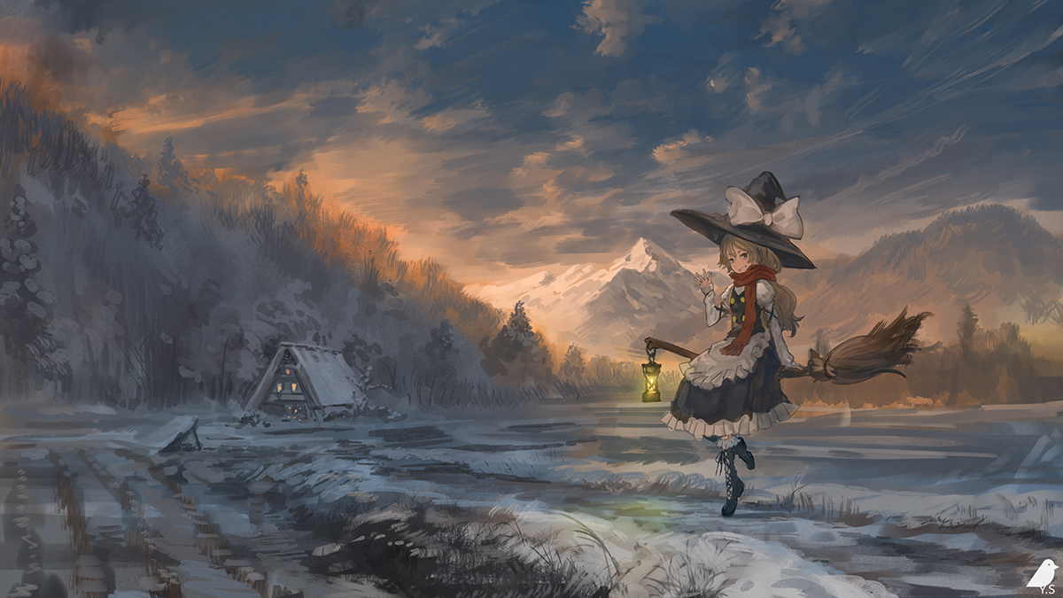 Marisa Kirisame Scenery - HD Wallpaper 