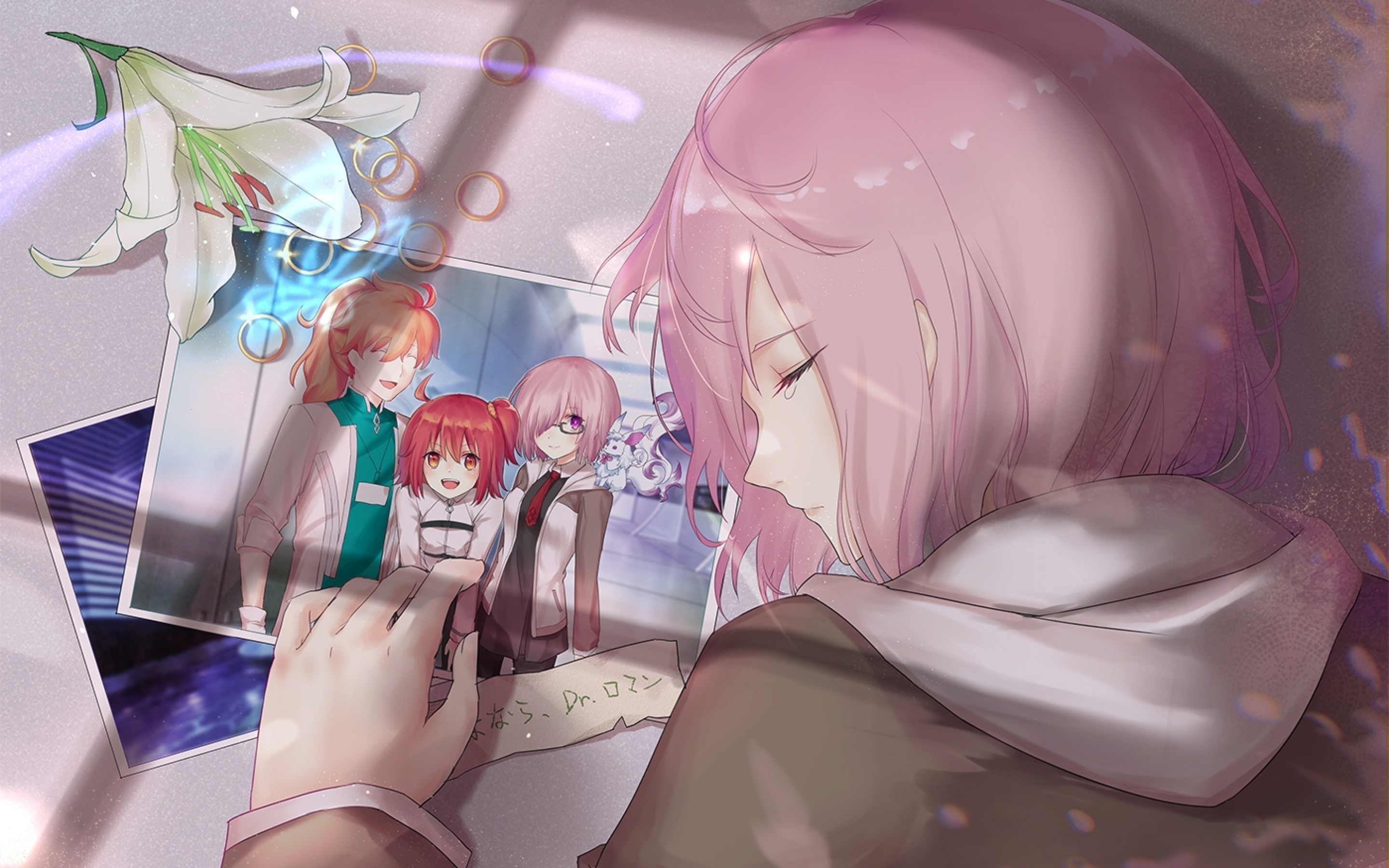 Matthew Kyrielite, Fate Grand Order, Sleeping, Tears, - Fate Grand Order Ritsuka X Mashu - HD Wallpaper 