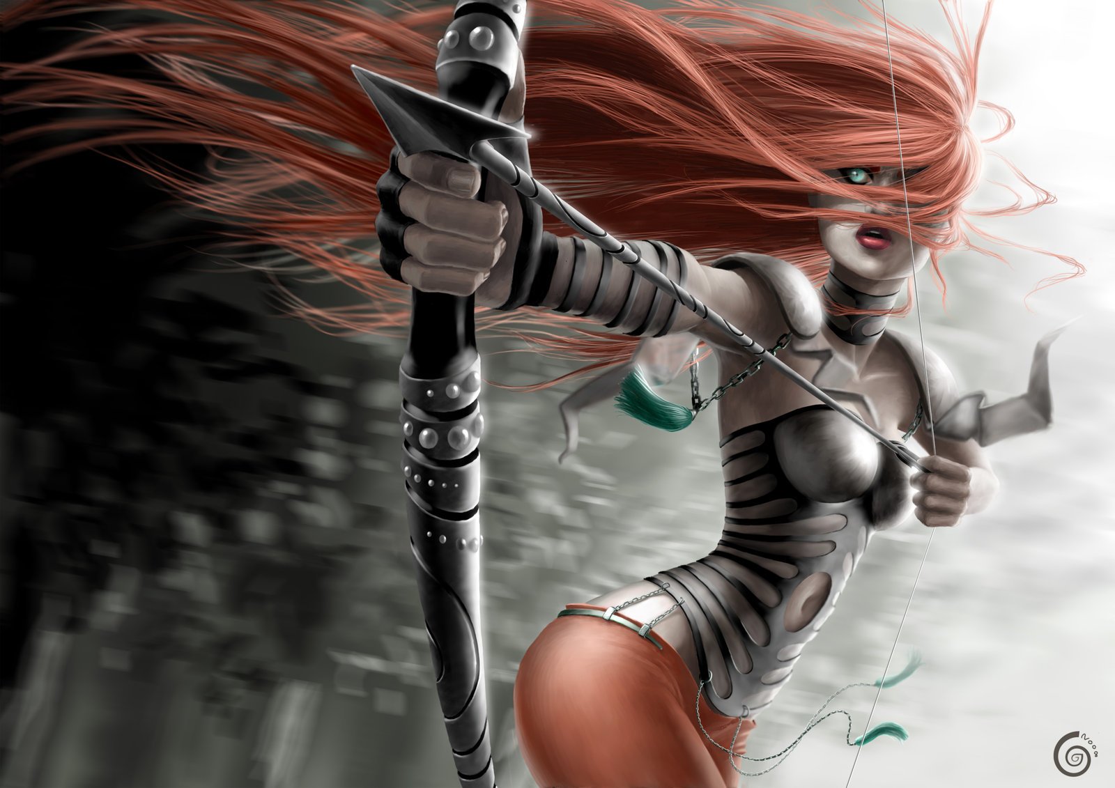Hd Fantasy Female Archer - HD Wallpaper 