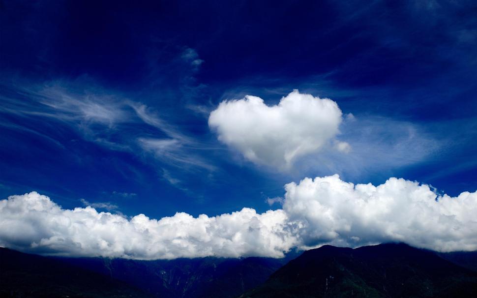 Clouds Love Romance Mood Heart Phone Wallpaper,clouds - Love Cloud - HD Wallpaper 
