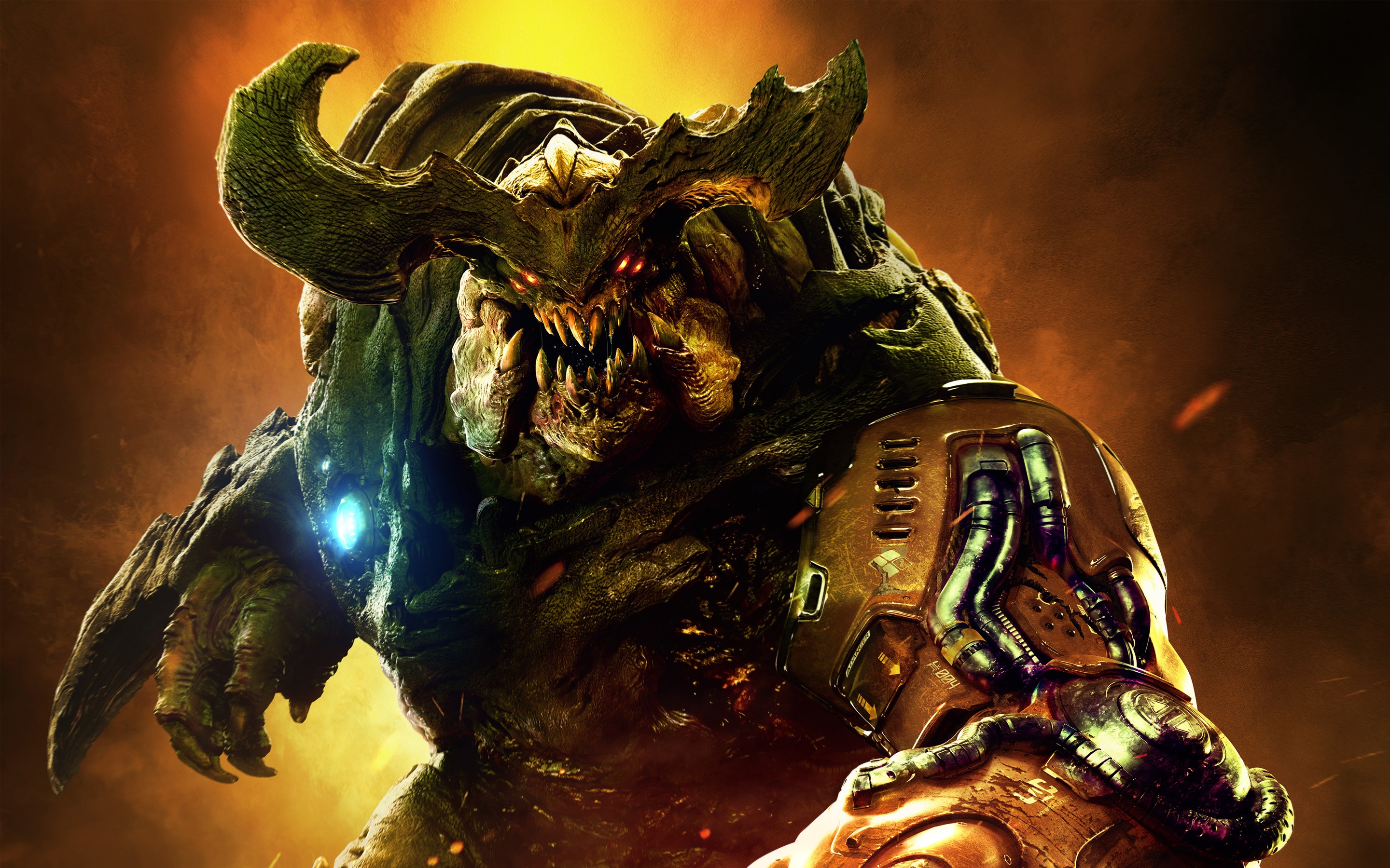Doom 2016 Cyberdemon Monster - Doom 2016 Cyberdemon - HD Wallpaper 