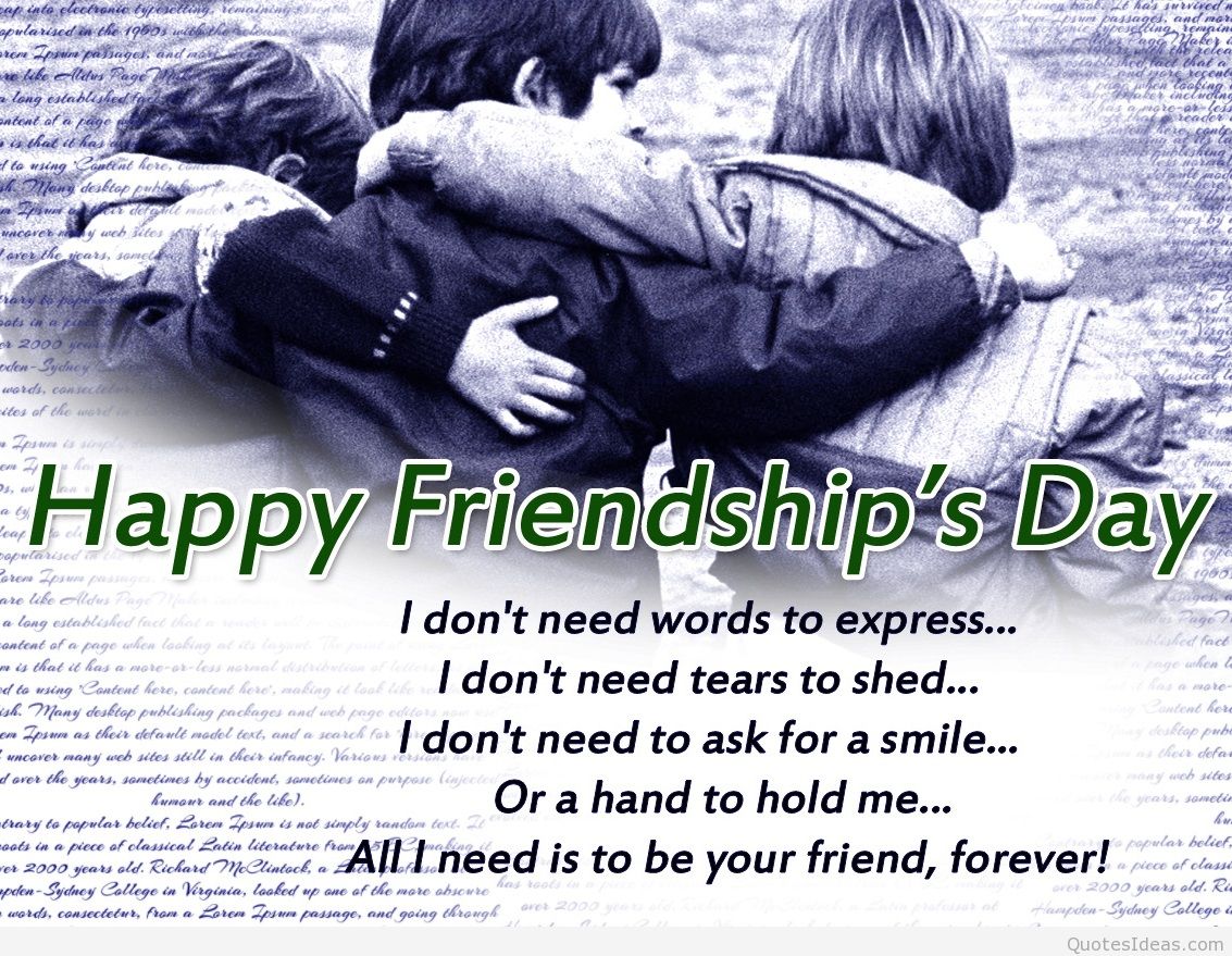 Happy Friendship Day Wallpapers - Classical Friendship Day Logo - HD Wallpaper 