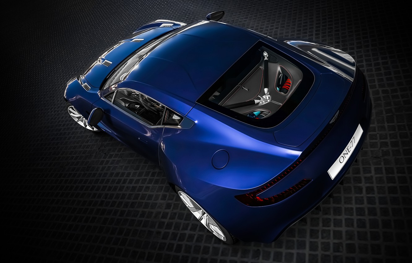 Photo Wallpaper Blue, Aston, Martin, One-77, Gran Turismo - Aston Martin One-77 - HD Wallpaper 