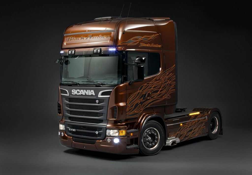 Scania R730 Black Amber - HD Wallpaper 