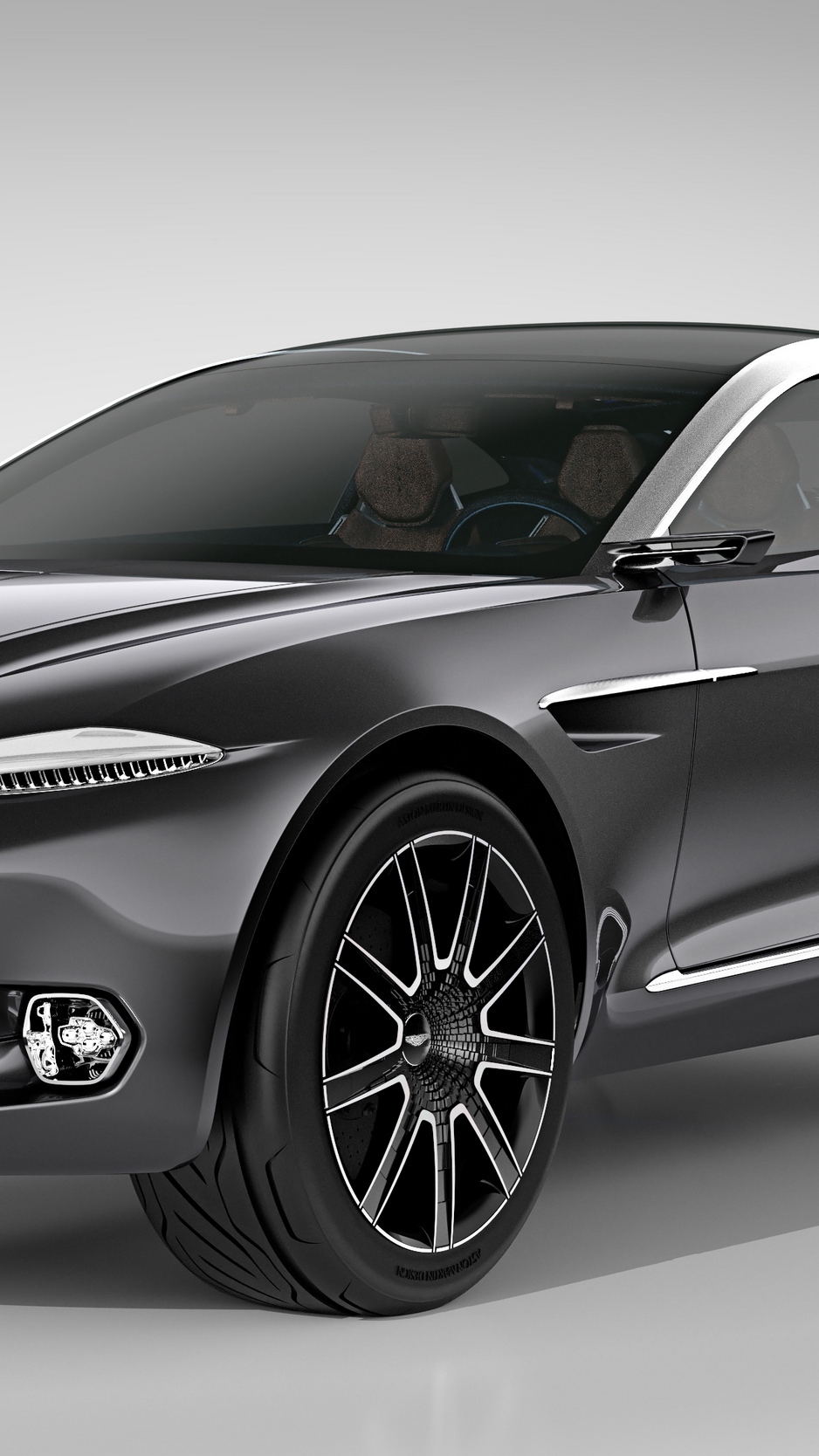 Wallpaper Aston Martin, Dbx, Concept, Black, Side View - Aston Martin Dbx Ev - HD Wallpaper 