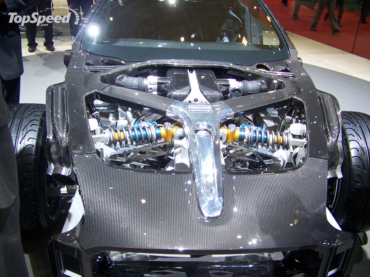 Aston Martin One 77 Motor - HD Wallpaper 