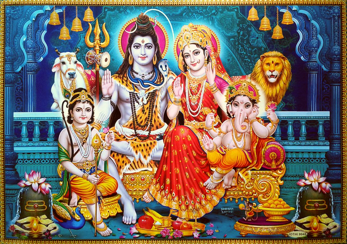 Shiva Family Collection - Full Hd Shiv Parivar - HD Wallpaper 