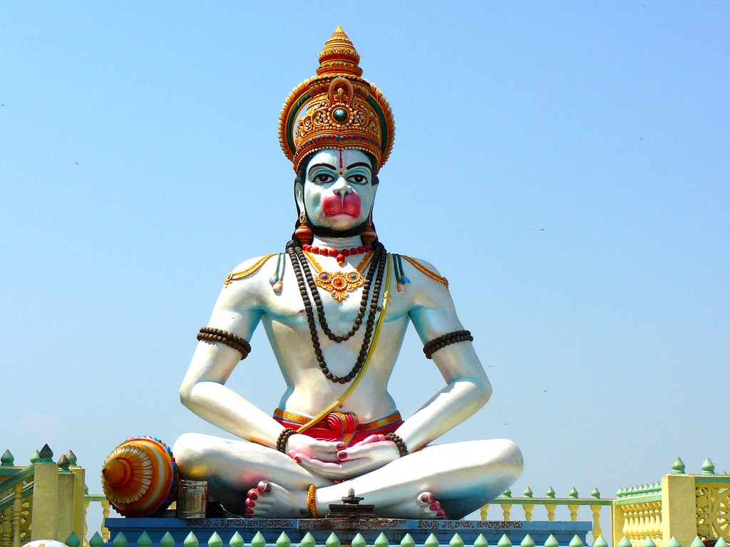 Sri Hanuman Statue At Amaravathi In Andhra Pradesh - Amaravathi Anjaneya  Swamy Statue - 1024x768 Wallpaper 
