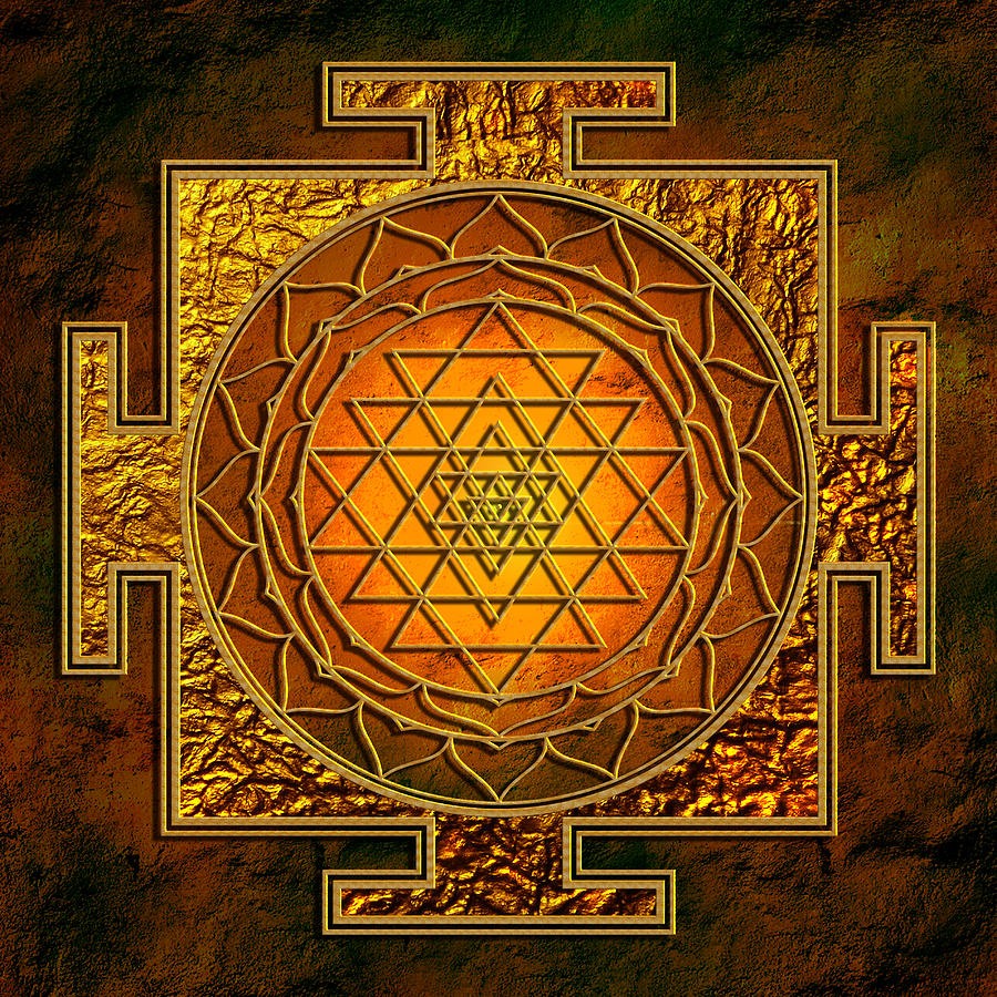 Shri Yantra Gold Lakshmi - HD Wallpaper 