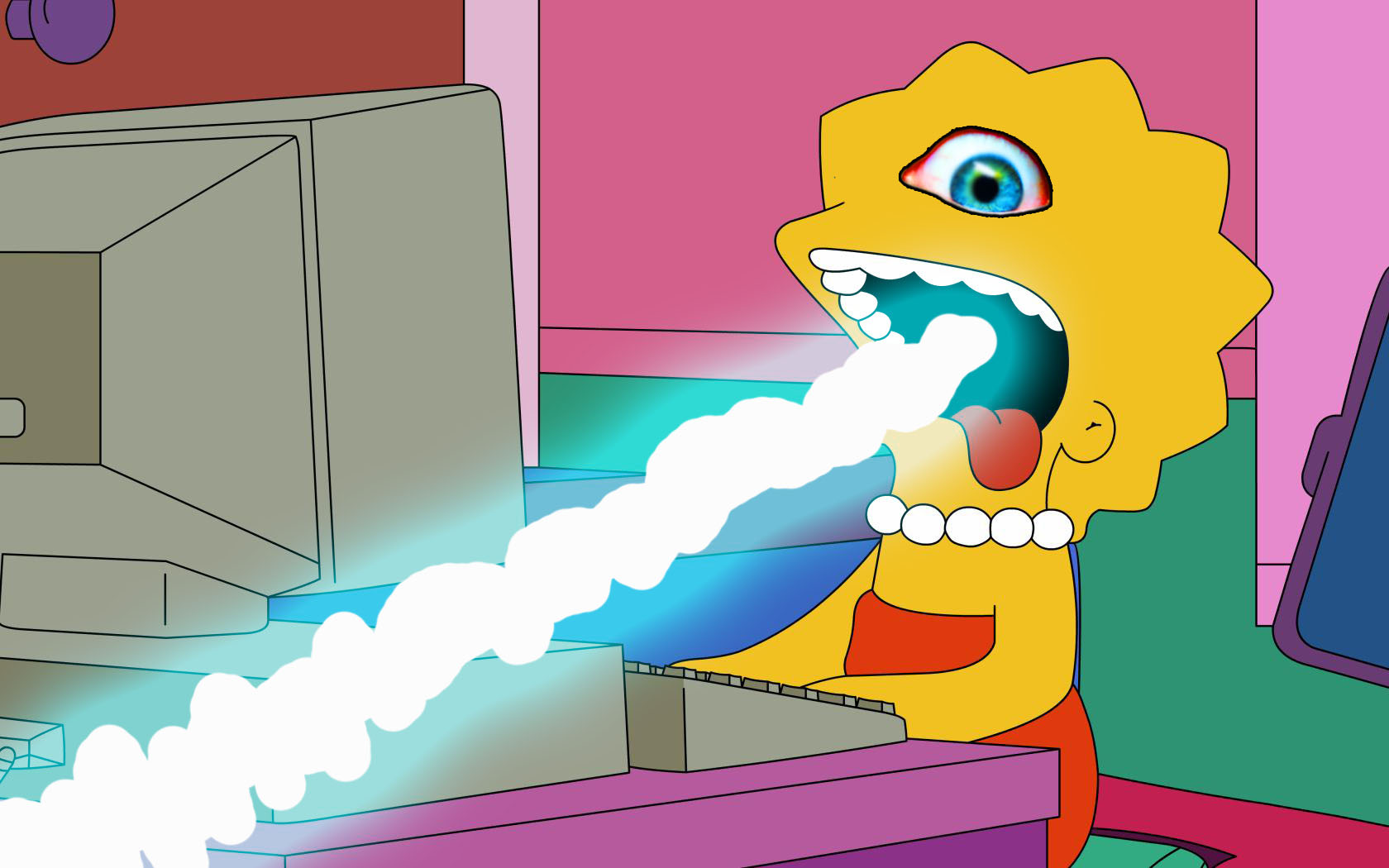 Lisa Simpson Wallpaper - Cartoon - HD Wallpaper 