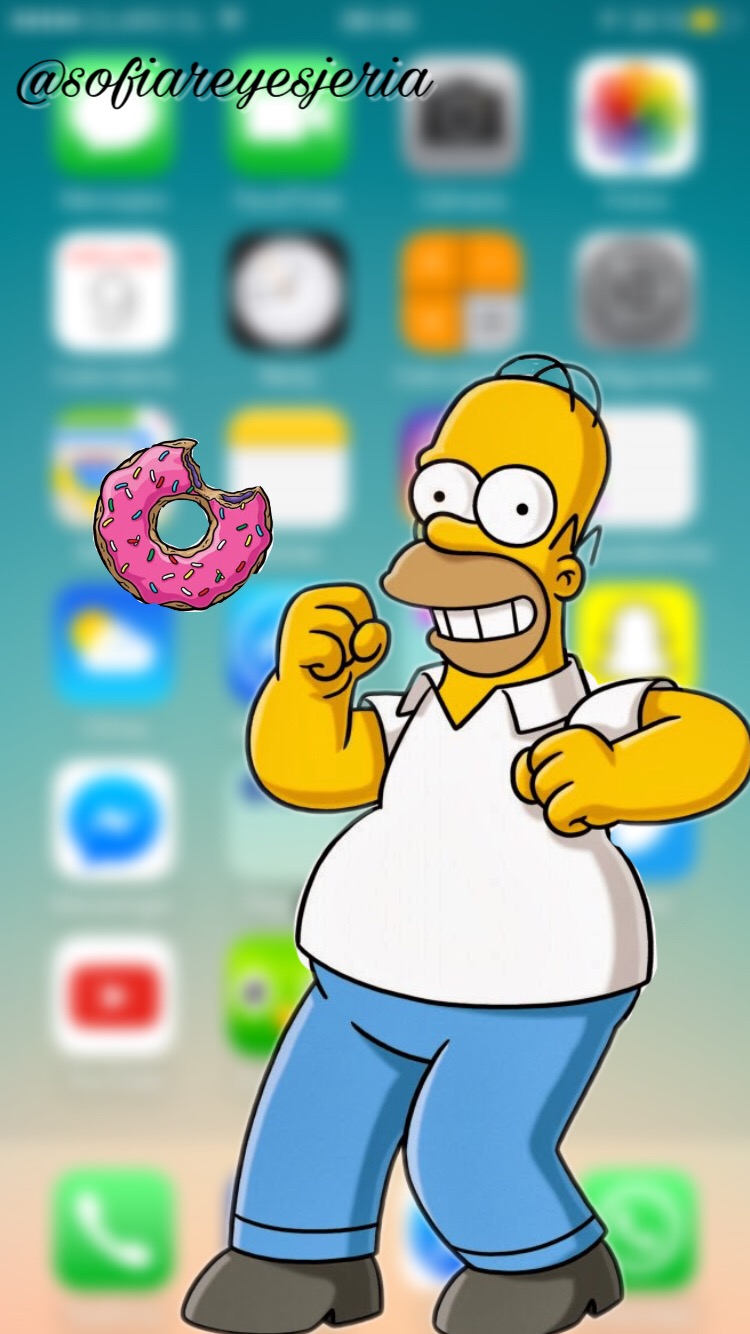 #wallpaperedit #wallpaper #simpsons #homerosimpsom - Homer Simpson With Transparent Background - HD Wallpaper 