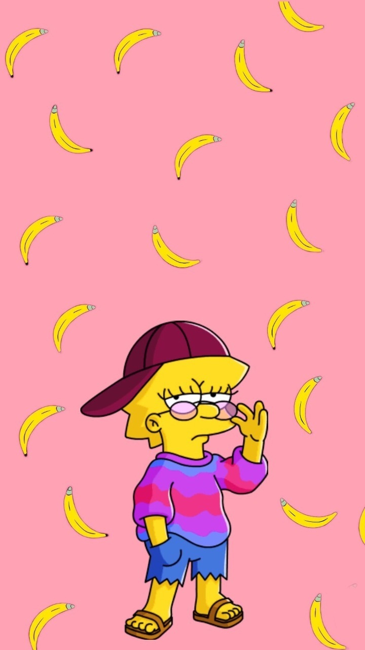 Wallpaper, Simpsons, And Lisa Image - Simpsons Vsco - HD Wallpaper 