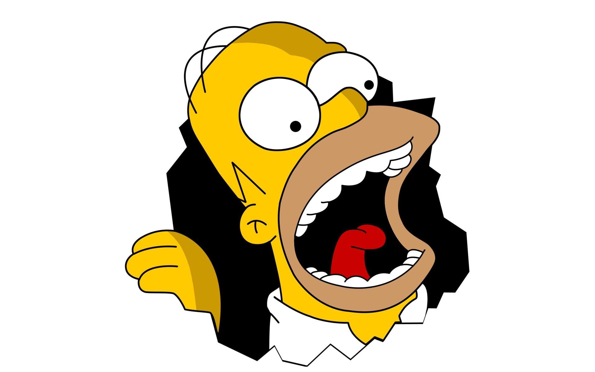 Homer Simpson Bite - HD Wallpaper 