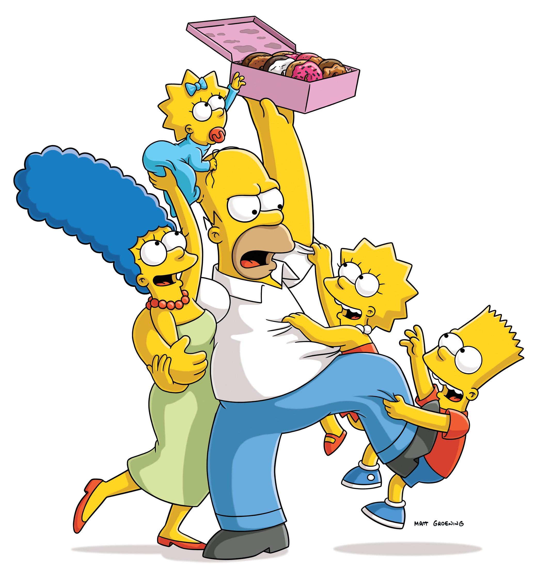 Simpsons Family - HD Wallpaper 