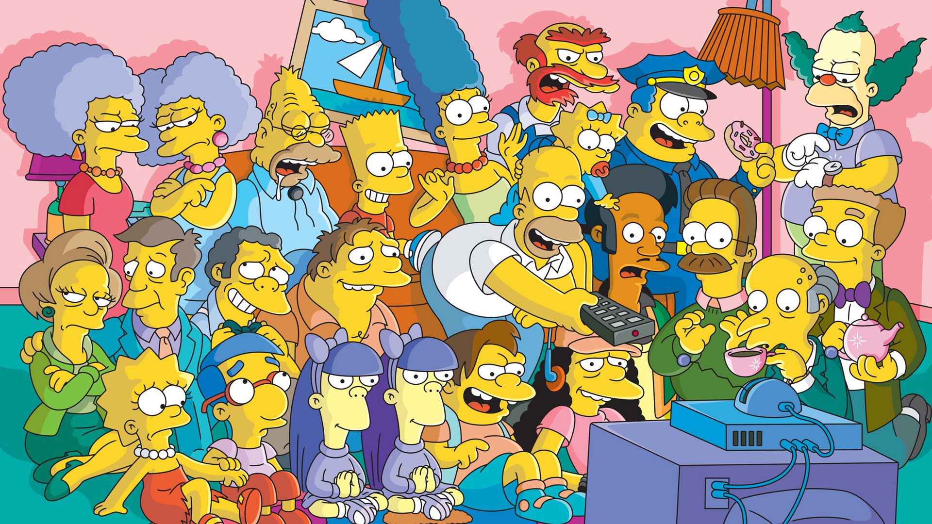 The Simpsons Wallpaper Widescreen Hd - Los Simpsons Wallpaper Hd - HD Wallpaper 