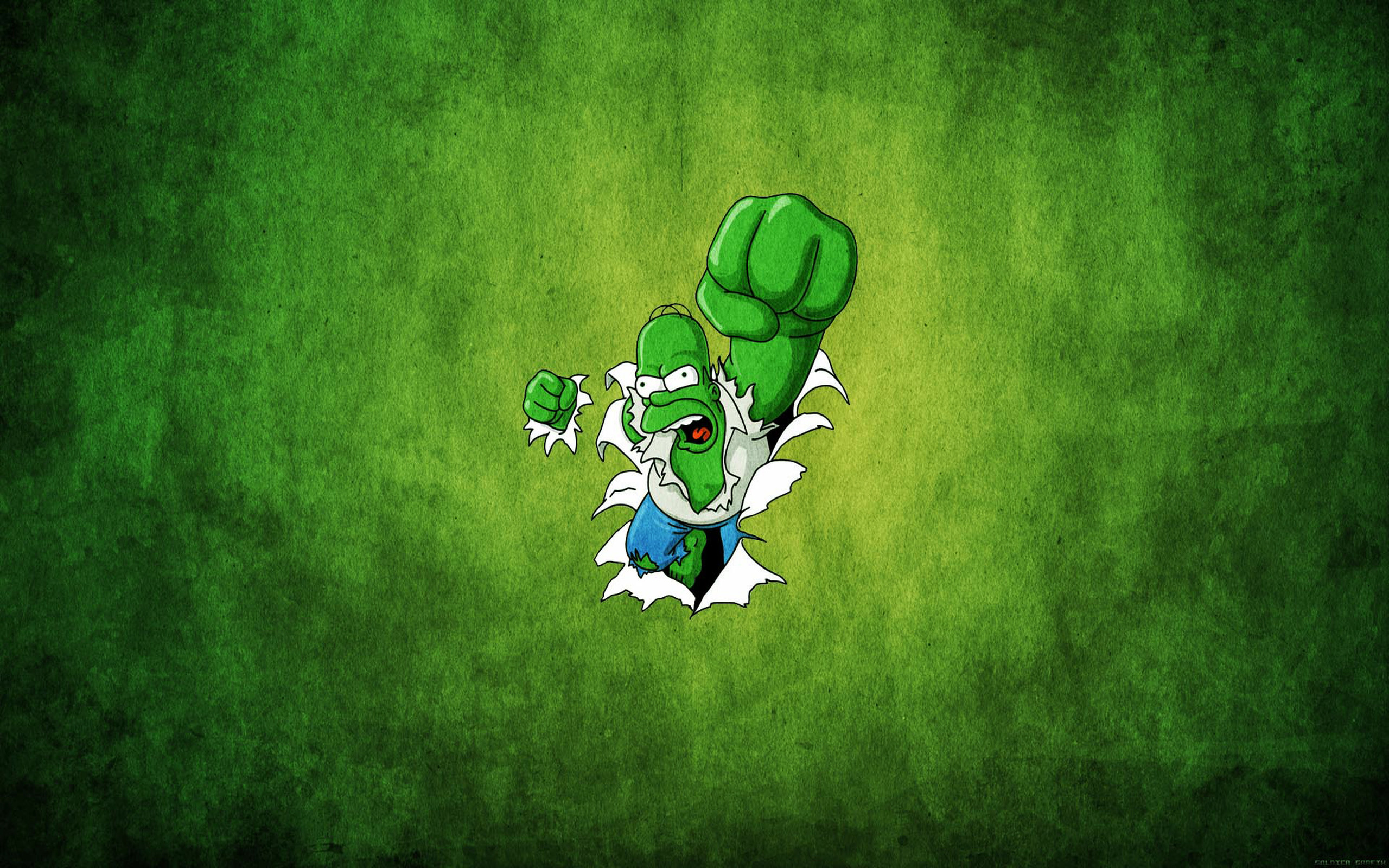Homer Hulk - HD Wallpaper 