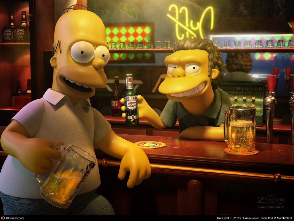 Los Simpson Wallpaper 3d - HD Wallpaper 