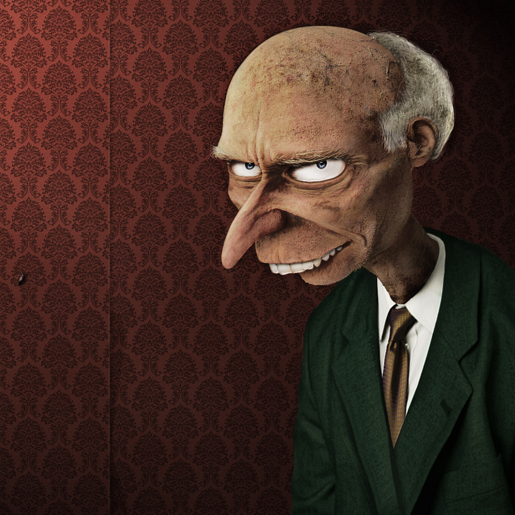 Realistic Mr Burns - HD Wallpaper 