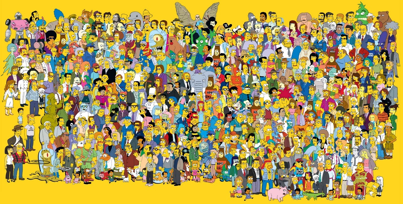 Simpsons Characters - HD Wallpaper 