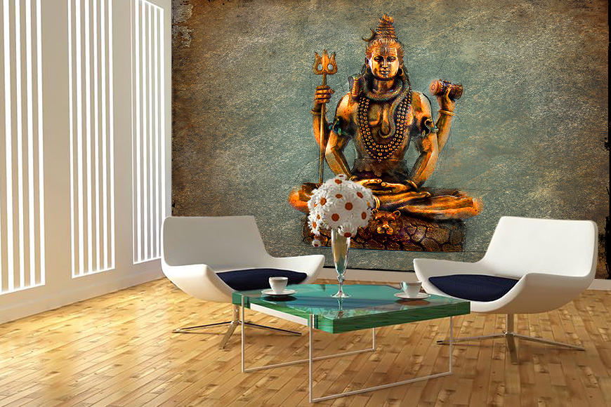 Photo Wallpaper Lord Shiva - Tapete Miami - HD Wallpaper 