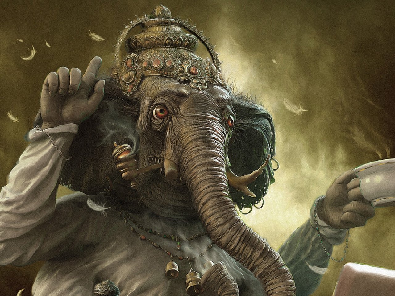 Ganesh Surreal - HD Wallpaper 