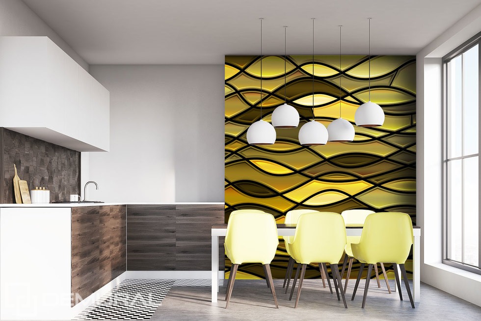 Daytime Color Explosion Kitchen Wallpaper Mural Photo - Carte Da Parati Moderne Per Cucina - HD Wallpaper 