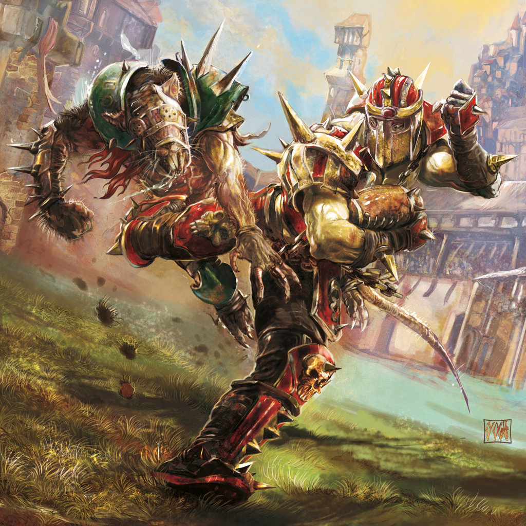 Blood Bowl Skaven Art - HD Wallpaper 