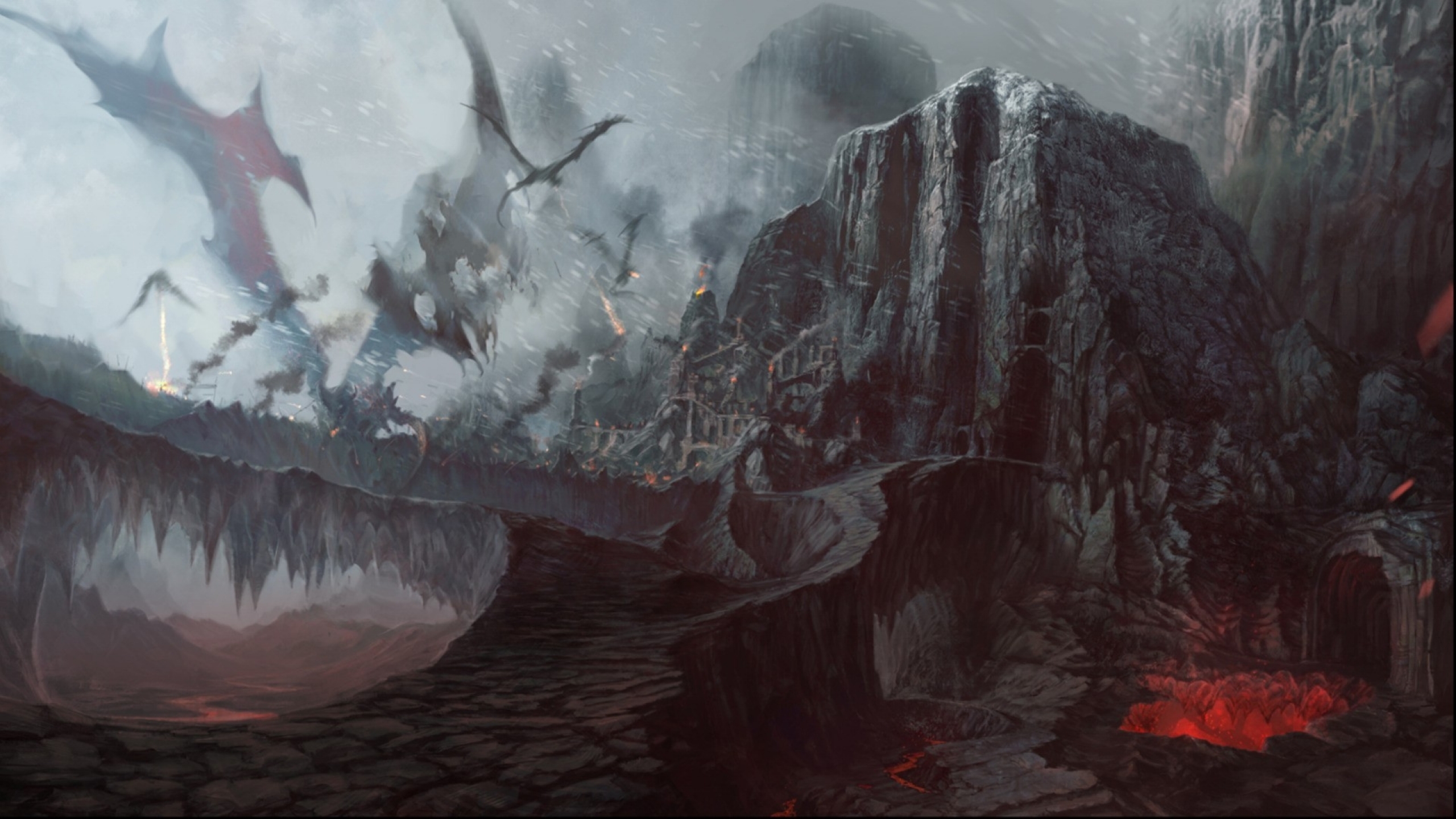 Dragonstone Volcano - HD Wallpaper 