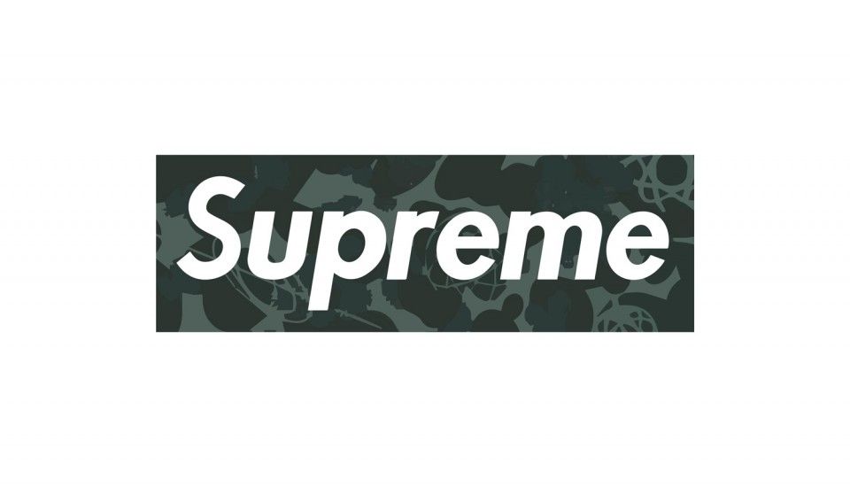 Supreme Logo Black Camo - HD Wallpaper 