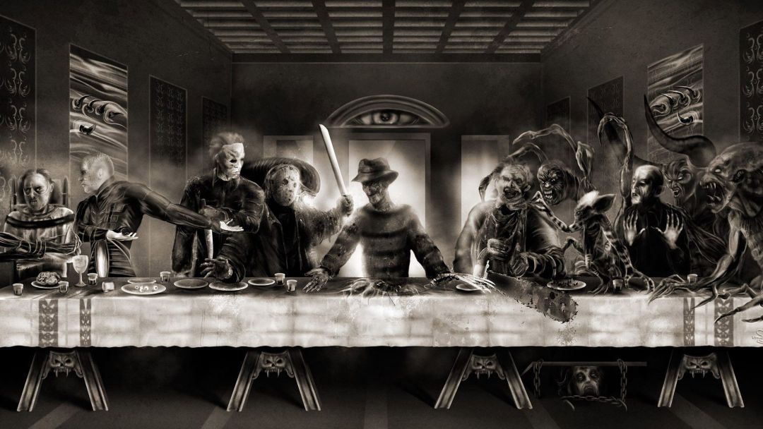 Android, Iphone, Desktop Hd Backgrounds / Wallpapers - Last Supper Horror Poster - HD Wallpaper 