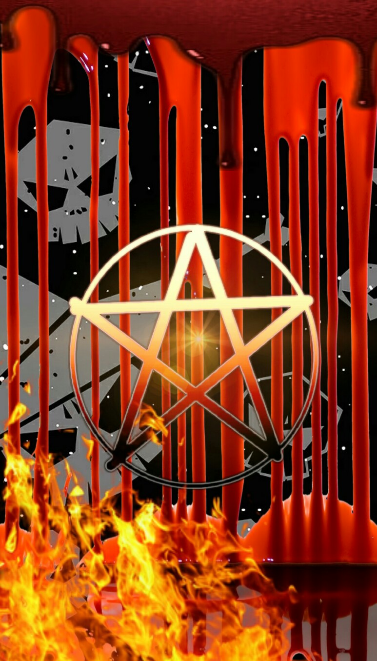#pentacle #halloween #bloody #background #wallpaper - Wood - HD Wallpaper 