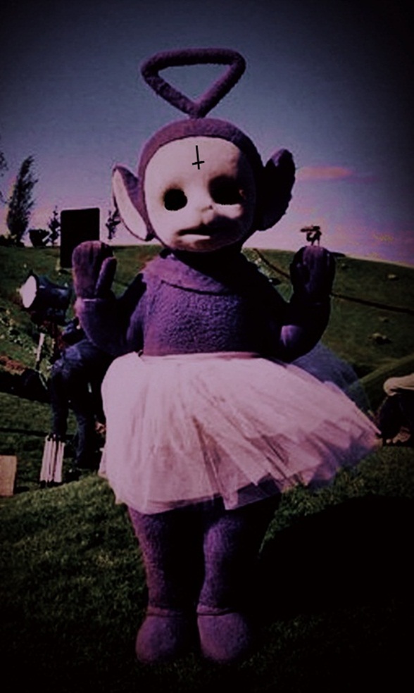 Teletubbies, Grunge, And Purple Image - Teletubbies Horror - HD Wallpaper 