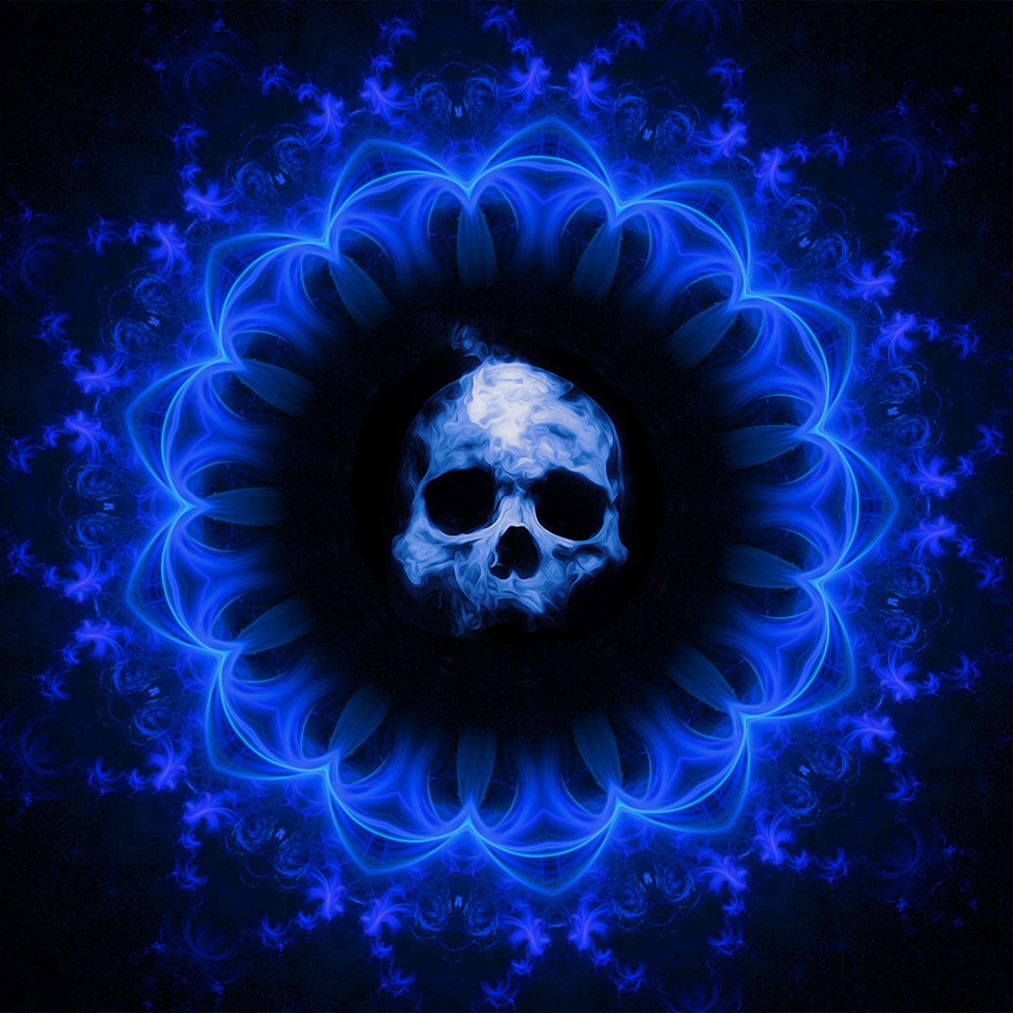 Blue Gothic Background - HD Wallpaper 