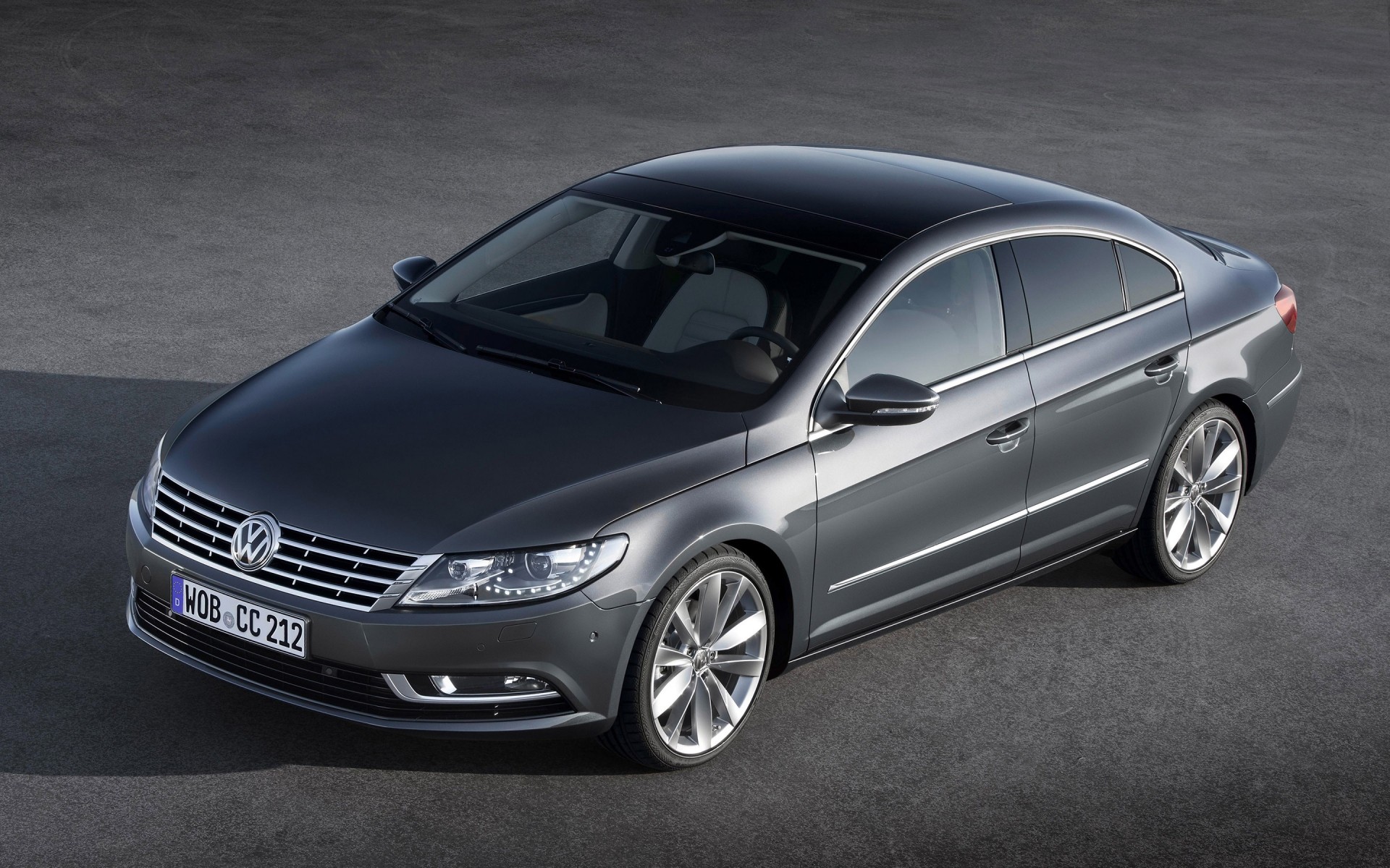 Volkswagen Car Vehicle Automotive Wheel Blacktop Coupe - Passat Cc 2012 Model - HD Wallpaper 