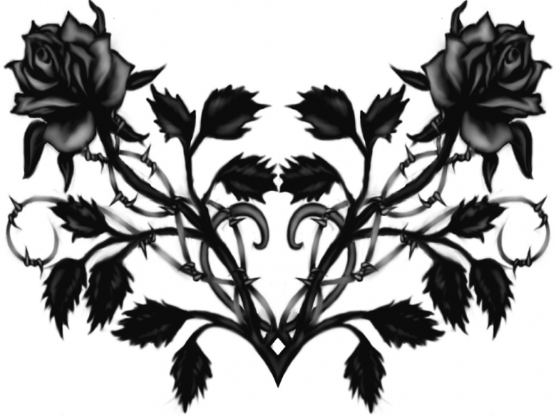 Gothic Roses Art Images Pictures - Black Rose Png - HD Wallpaper 