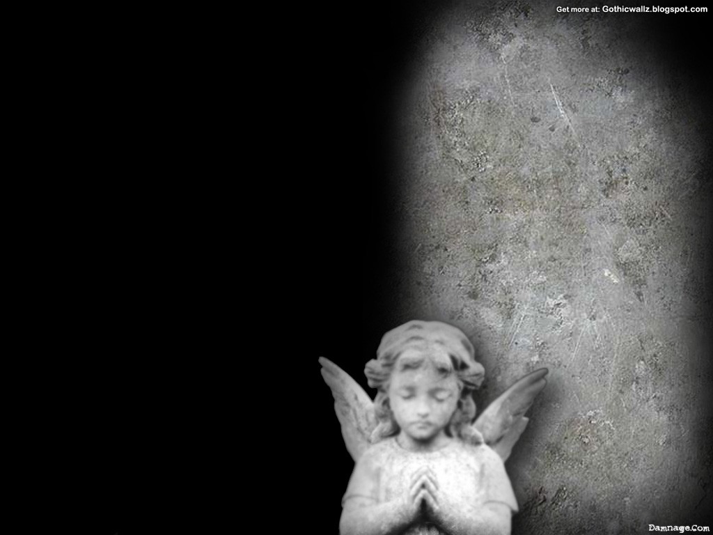 Gothicwallz Black Angel - Black Angel - HD Wallpaper 
