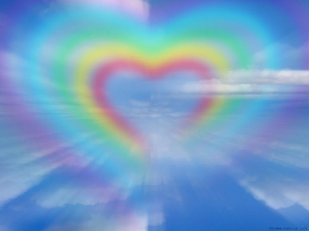 Cyber, Cybergoth, Theme - Rainbow Hearts In The Sky - HD Wallpaper 