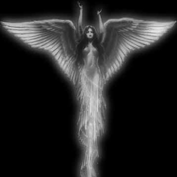 Ghostly Angel Black And White - HD Wallpaper 