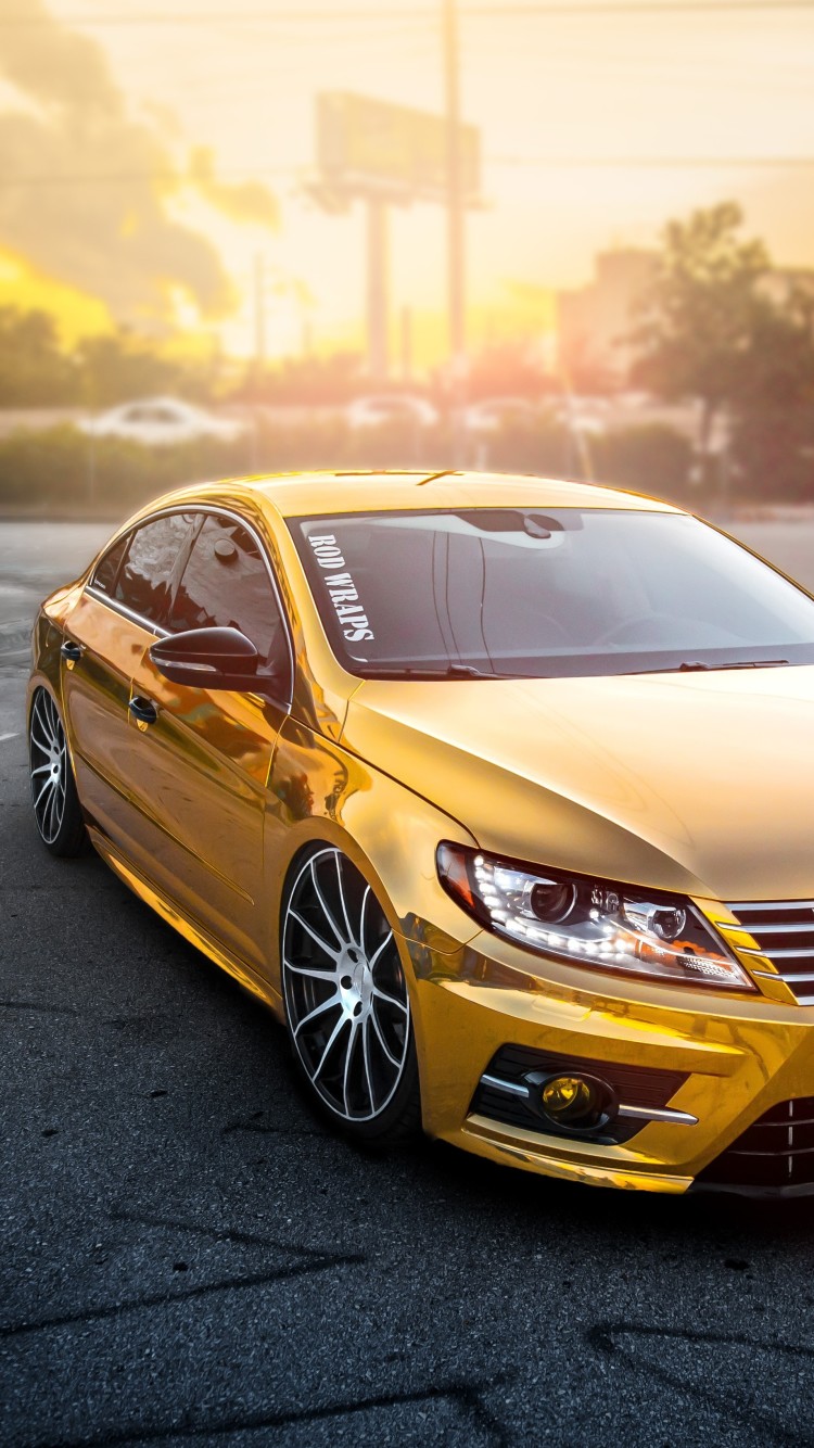 Vw Passat Cc Gold - HD Wallpaper 