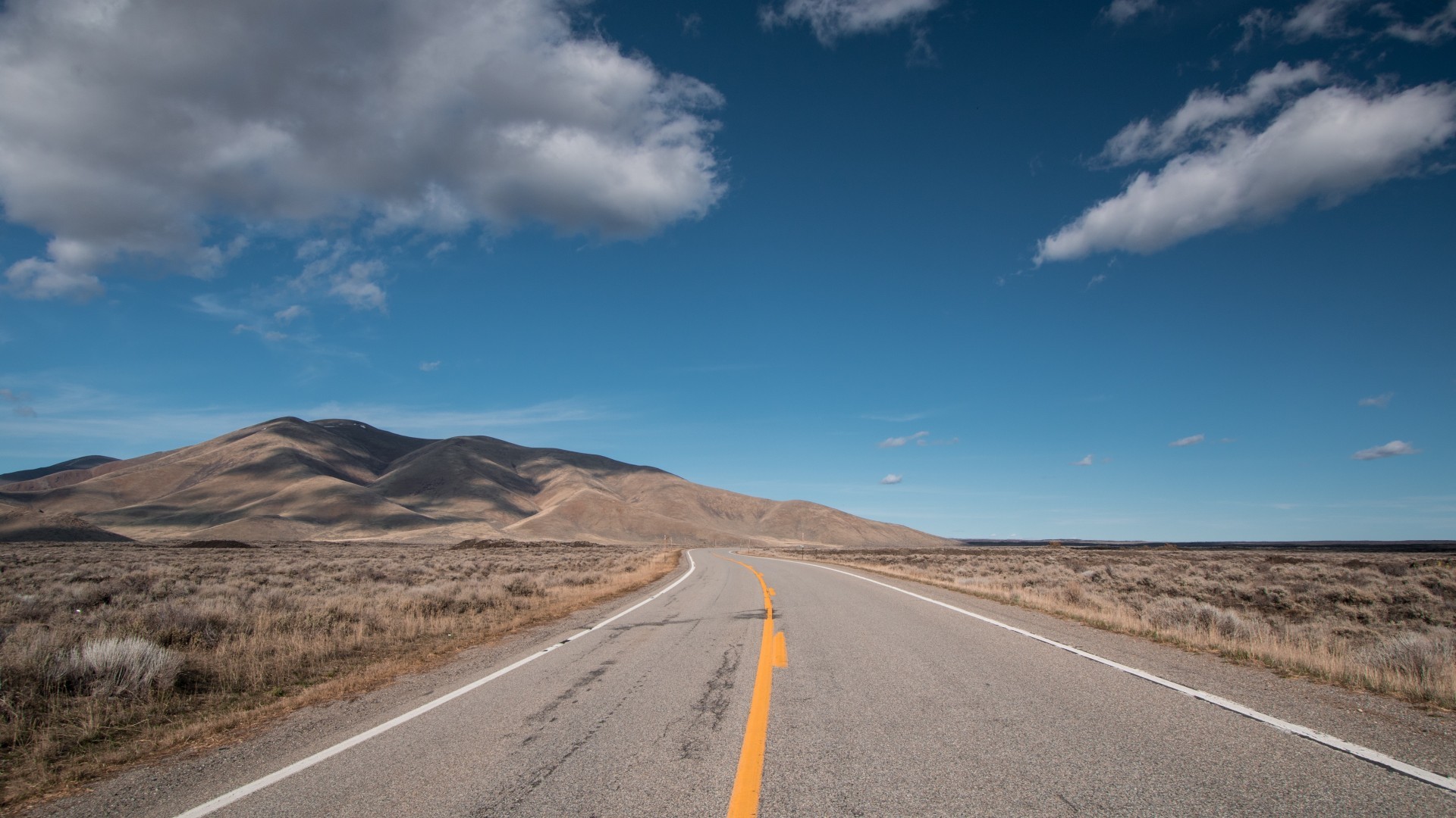 Highway, Clouds, Road, Usa, Desert - Road - HD Wallpaper 