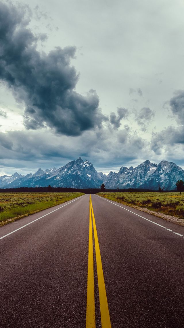 Road, Sky, Clouds, Mountains, 8k - 8k Road - HD Wallpaper 